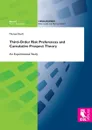 Third-Order Risk Preferences and Cumulative Prospect Theory - Michael Borß