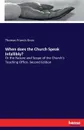 When does the Church Speak Infallibly. - Thomas Francis Knox