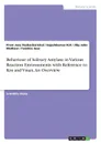 Behaviour of Salivary Amylase in Various Reaction Environments with Reference to Km and Vmax. An Overview - Jiby John Mathew, Prem Jose Vazhacharickal, Sajeshkumar N.K