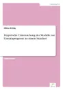 Empirische Untersuchung der Modelle zur Umsatzprognose an einem Standort - Niklas König