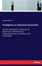 Paradigmen zur deutschen Grammatik - Eduard Sievers