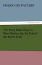 The Pony Rider Boys in New Mexico Or, the End of the Silver Trail - Frank Gee Patchin