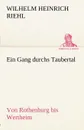 Ein Gang Durchs Taubertal - Wilhelm Heinrich Riehl
