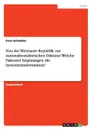 Von der Weimarer Republik zur nationalsozialistischen Diktatur. Welche Faktoren begunstigen die Systemtransformation. - Sven Schneider