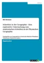 Schreiben in der Geographie - Eine explorative Untersuchung zum studentischen Schreiben in der Physischen Geographie - Nils Hermans