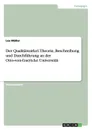 Der Qualitatszirkel. Theorie, Beschreibung und Durchfuhrung an der Otto-von-Guericke Universitat - Lea Müller