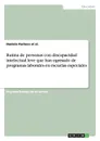 Rutina de personas con discapacidad intelectual leve que han egresado de programas laborales en escuelas especiales - Daniela Pacheco et al.