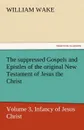 The Suppressed Gospels and Epistles of the Original New Testament of Jesus the Christ, Volume 3, Infancy of Jesus Christ - William Wake