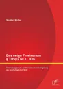 Das ewige Provisorium . 105(1) Nr.1, JGG. Anwendungspraxis der Heranwachsendenregelung aus psychologischer Sicht - Stephan Müller