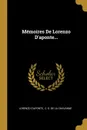 Memoires De Lorenzo D.aponte... - Lorenzo d'Aponte