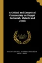 A Critical and Exegetical Commentary on Haggai, Zechariah, Malachi and Jonah - Hinckley G Mitchell, John Merlin Powis Smith, Julius A Bewer