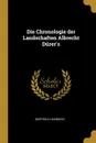 Die Chronologie der Landschaften Albrecht Durer.s - Berthold Haendcke