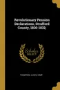 Revolutionary Pension Declarations, Strafford County, 1820-1832; - Thompson Lucien comp