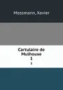 Cartulaire de Mulhouse. Tome 1 - Xavier Mossmann