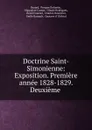 Doctrine Saint-Simonienne - Prosper Enfantin Bazard