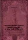 Minutes of the Common Council of the City of New York 1784-1831. Volume 7. January 17 1812 to June 27 1814 - Arthur Everett Peterson