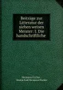 Beitrage zur Litteratur der sieben weisen Meister - Hermann Fischer