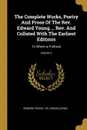 The Complete Works, Poetry And Prose Of The Rev. Edward Young ... Rev. And Collated With The Earliest Editions. To Which Is Prefixed; Volume 2 - Edward Young