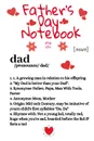 Father.s Day Notebook. Funny Father Definition Notepad Book - Cute Dad Gift Journal To Write In For Awesome Fathers, 6