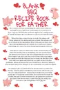 Blank BBQ Recipe Book For Father. Funny Father Cookbook Notepad Book - Parody Dad Gift Journal To Write In For Fathers With Temper, 6