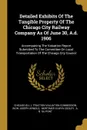 Detailed Exhibits Of The Tangible Property Of The Chicago City Railway Company As Of June 30, A.d. 1906. Accompaning The Valuation Report Submitted To The Committee On Local Transportation Of The Chicago City Council - 