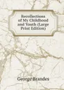 Recollections of My Childhood and Youth (Large Print Edition) - Brandes Georg Morris