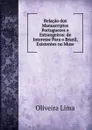 Relacao dos Manuscriptos Portuguezes e Estrangeiros: de Interesse Para o Brazil, Existentes no Muse - Oliveira Lima