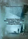 Monumenta Hungariae Historica: Magyar Tortenelmi Emlekek, Volume 8 (Hungarian Edition) - Magyar Tudományos Akadémia