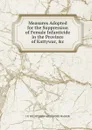 Measures Adopted for the Suppression of Female Infanticide in the Province of Kattywar, .c. - J P. WILLOUGHBY ALEXANDER WALKER