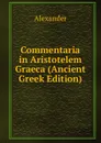 Commentaria in Aristotelem Graeca (Ancient Greek Edition) - Alexander