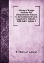 History of Europe from the Fall of Napoleon in Mdcccxv to the Accession of Louis Napoleon in Mdccclii.: With Index, Volume 1 - Archibald Alison