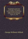 The Relation of the Poet to His Age: A Discourse Delivered Before the Phi Beta Kappa Society of Harvard University, On Thursday, August 24, 1843 - Hillard George Stillman