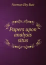 Papers upon analysis situs - Norman Eby Rutt