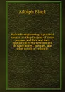 Hydraulic engineering; a practical treatise on the principles of water pressure and flow and their application to the development of water power, . turbines, and other details of hydraulic - Adolph Black