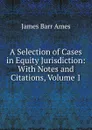 A Selection of Cases in Equity Jurisdiction: With Notes and Citations, Volume 1 - James Barr Ames