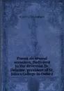 Poems on several occasions. Dedicated to the Reverend Dr. Delaune, president of St. John.s College in Oxford - N 1697-1742 Amhurst