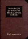 Grundriss des germanischen rechts (German Edition) - Karl von Amira