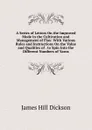 A Series of Letters On the Improved Mode in the Cultivation and Management of Flax: With Various Rules and Instructions On the Value and Qualities of . to Spin Into the Different Numbers of Yarns - James Hill Dickson