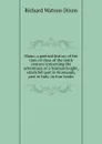 Mano; a poetical history of the time of close of the tenth century concerning the adventures of a Norman knight, which fell part in Normandy, part in Italy; in four books - Richard Watson Dixon