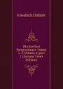 Ploutarchos Syngrammatn Tomos 1-5, Volume 4,.part 2 (Ancient Greek Edition) - Friedrich Dübner