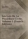 Les Lois De La Procedure Civile, Volume 1 (French Edition) - Québec