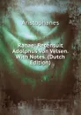 Ranae: Recensuit Adolphus Von Velsen. With Notes. (Dutch Edition) - Aristophanis Ranae