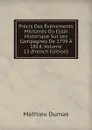 Precis Des Evenements Militaires Ou Essai Historique Sur Les Campagnes De 1799 A 1814, Volume 13 (French Edition) - Mathieu Dumas
