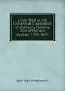 Lines Read at the Centennial Celebration of the Hasty Pudding Club of Harvard College: 1795-1895 - John Tyler Wheelwright