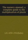 The nursery-manual; a complete guide to the multiplication of plants - L H. 1858-1954 Bailey