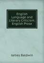 English Language and Literary Criticism: English Prose - James Baldwin