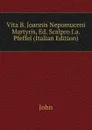 Vita B. Joannis Nepomuceni Martyris, Ed. Scalpro J.a. Pfeffel (Italian Edition) - John