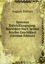 Spinozas Entwicklungsgang: Besonders Nach Seinen Briefen Geschildert (German Edition) - August Baltzer