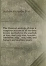 The chemical analysis of iron, a complete account of all the best known methods for the analysis of iron, steel, pig-iron, iron ore, limestone, slag, . coal, coke, and furnace and producer gases - Andrew Alexander Blair