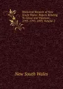 Historical Records of New South Wales: Papers Relating To Grose and Paterson, 1793-1795. 1893, Volume 2 - New South Wales